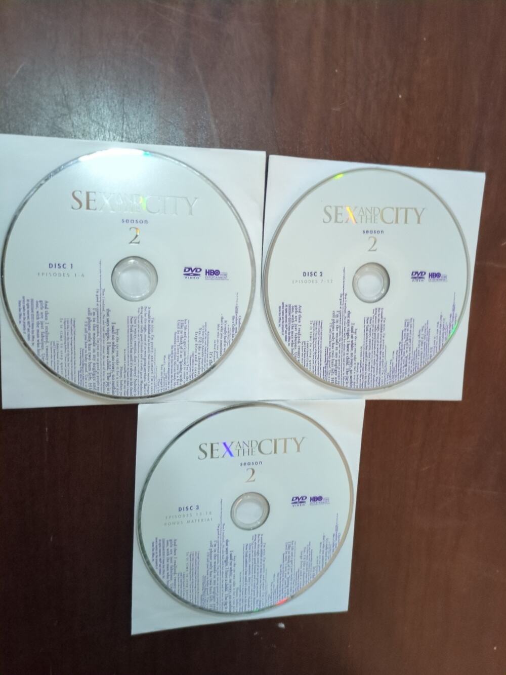 Sex And The City Season 2 DVD disc only